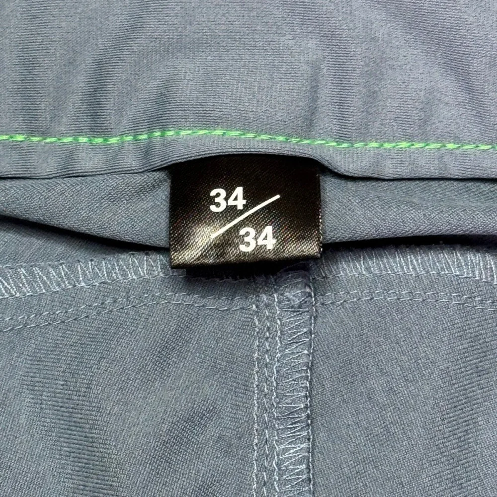 WMLD1 Men's Performance Pants Blue Grey Stretch Technical Golf Trousers 34x34